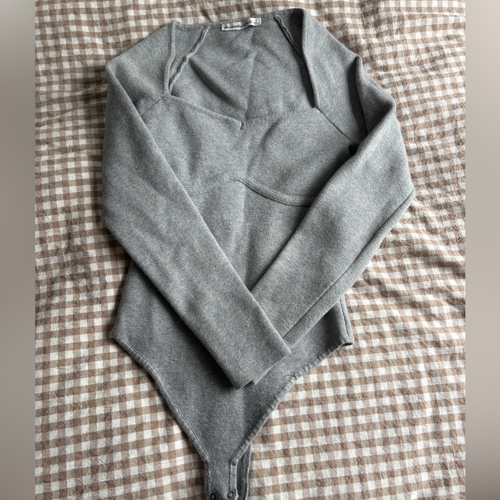 Abercrombie & Fitch Gray Bodysuit